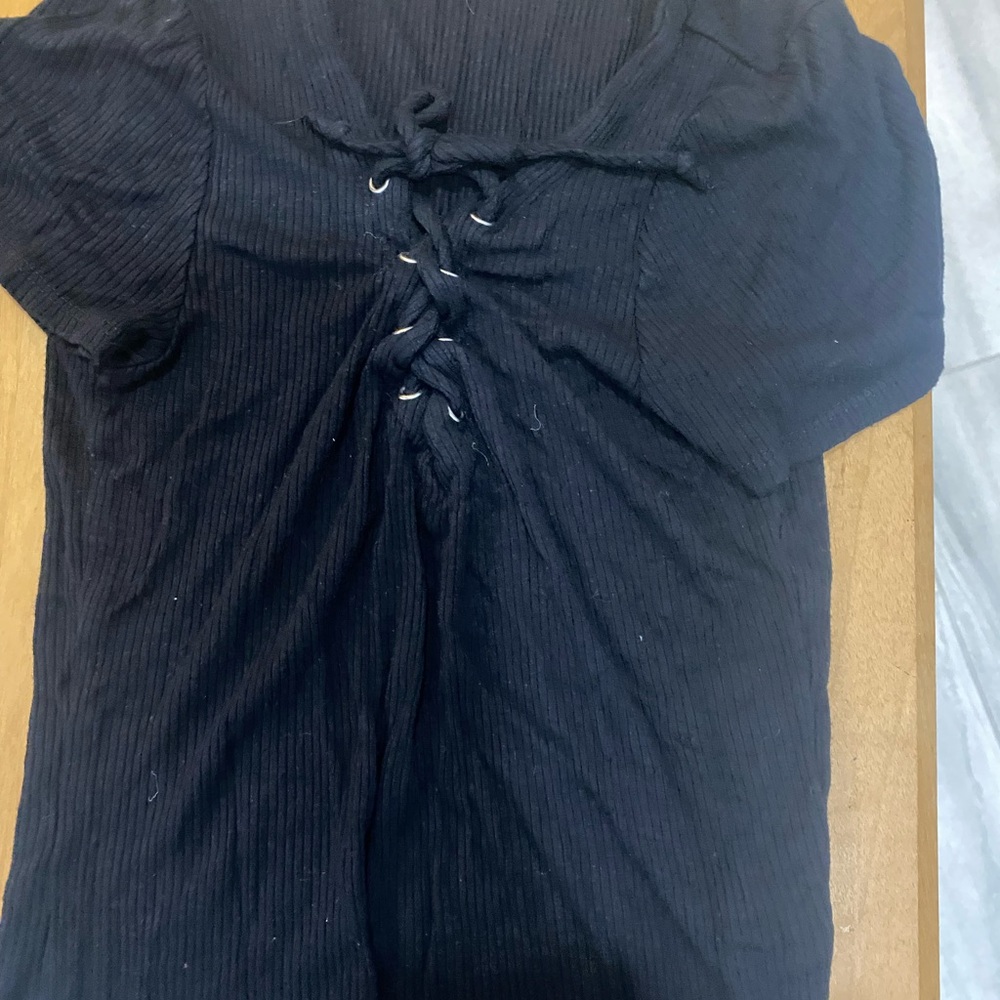 Black front lace full tilt size small